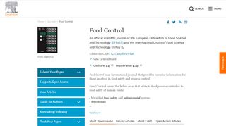 
                            12. Food Control - Journal - Elsevier