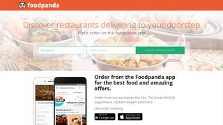 
                            1. Food Home Delivery | Order Online with foodpanda India