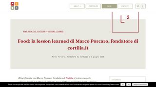 
                            11. Food: la lesson learned di Marco Porcaro, fondatore di cortilia.it — P101