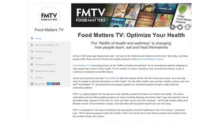 
                            12. Food Matters TV