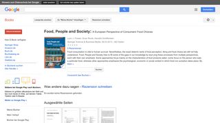 
                            11. Food, People and Society: A European Perspective of Consumers' Food ...