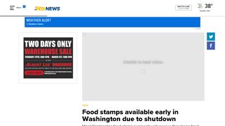 
                            7. Food stamps available early in Washington due to shutdown | king5 ...