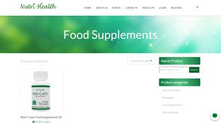 
                            12. Food Supplements – Nutri-Health International