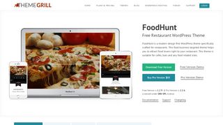 
                            7. FoodHunt - Free Responsive Restaurant WordPress ... - ThemeGrill