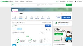 
                            8. Foodora Rider Reviews | Glassdoor