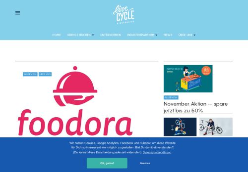 
                            11. foodora und LiveCycle kooperieren exklusiv in Deutschland | LiveCycle