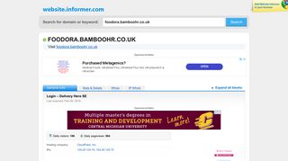
                            6. foodora.bamboohr.co.uk at WI. Login – Delivery Hero SE