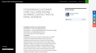 
                            10. Foodpanda Customer Care Toll Free Phone Number 180030003034 ...