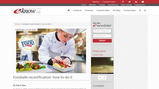 
                            12. Foodsafe recertification: how to do it | Columbia Valley, Cranbrook ...