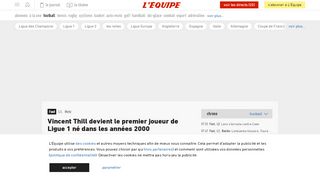 
                            13. Foot - Ligue 1 - Metz - Vincent Thill devient le premier joueur de ...