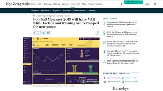 
                            13. Football Manager 2019 will have VAR while tactics and training are ...