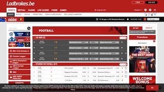 
                            4. Football odds, bet online today - Ladbrokes Sports - Ladbrokes.be