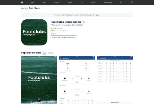 
                            5. Footclubs Compagnon dans l'App Store - iTunes - Apple