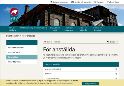 
                            7. För anställda | Avesta kommun