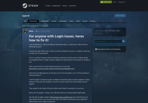 
                            12. For anyone with Login issues, heres how to fix it! :: Spore General ...
