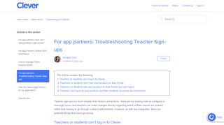 
                            6. For app partners: Troubleshooting Teacher Sign-ups – Help Center