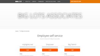 
                            9. For Big Lots Associates | Big Lots