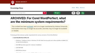 
                            11. For Corel WordPerfect, what are the minimum system requirements?