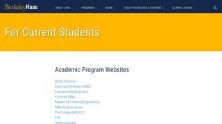 
                            6. For Current Students | Berkeley Haas