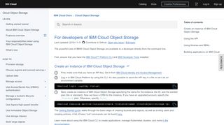 
                            9. For developers - IBM Cloud