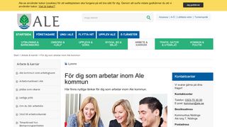 
                            2. För dig som arbetar inom Ale kommun | ale.se