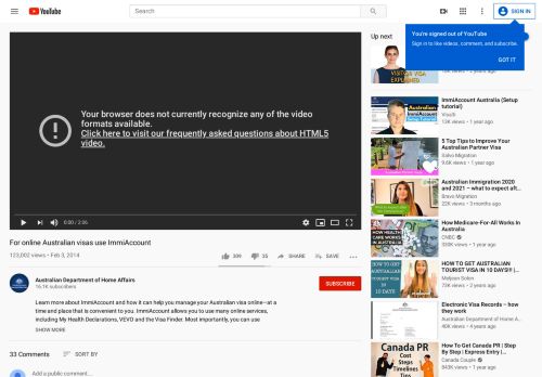 
                            7. For online Australian visas use ImmiAccount - YouTube