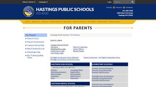 
                            8. For Parents - Hastings Public Schools