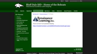 
                            7. For Parents / Renaissance Learning Portal - Bluff Dale ISD