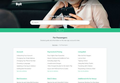 
                            7. For Passengers – Taxify Help