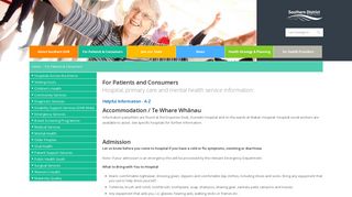 
                            9. For Patients & Consumers - Southern District Health Board | for ...