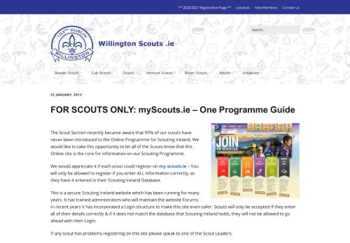 
                            4. FOR SCOUTS ONLY: myScouts.ie – One Programme Guide ...