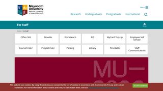 
                            3. For Staff | Maynooth University