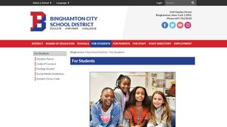 
                            5. For Students - Binghamton City School District