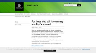 
                            11. For those who still have money in a PayEx account – Student Portal