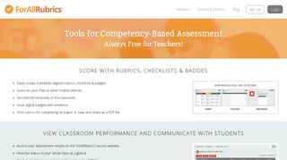 
                            3. ForAllRubrics - Teachers