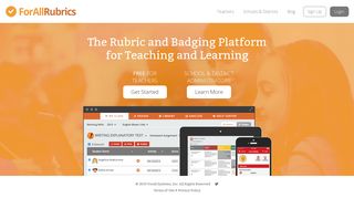 
                            2. ForAllRubrics - The Rubric & Badging Platform