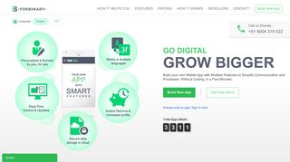 
                            11. forBinary - Mobile App Builder for India