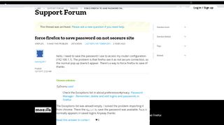 
                            11. force firefox to save password on not seceure site - Mozilla Support