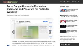 
                            10. Force Google Chrome to Remember Username and ...