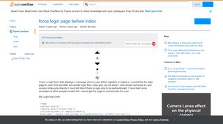 
                            9. force login page before index - Stack Overflow