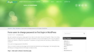 
                            12. Force users to change password on first login in WordPress | AvyaTech