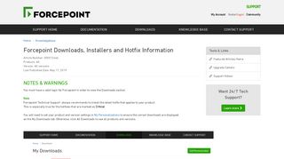 
                            8. Forcepoint Downloads, Installers and Hotfix Information - KB Article ...