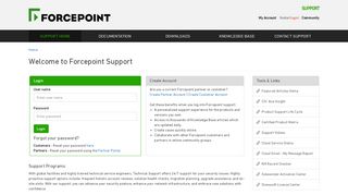 
                            10. Forcepoint Support: Home