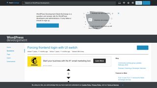 
                            3. Forcing frontend login with UI switch - WordPress Development ...