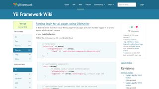 
                            3. Forcing login for all pages using CBehavior | Wiki | Yii PHP Framework