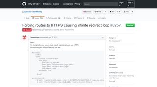 
                            9. Forcing routes to HTTPS causing infinite redirect loop · Issue #8257 ...