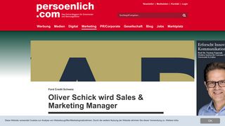 
                            6. Ford Credit Schweiz: Oliver Schick wird Sales & Marketing Manager ...