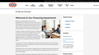 
                            11. Ford Financing Department | Washington Ford