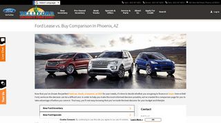 
                            12. Ford Lease vs. Buy Comparison In Phoenix, AZ | Bell Ford