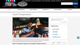 
                            11. Ford Oil Change Information | When Should I Change my Ford Oil?